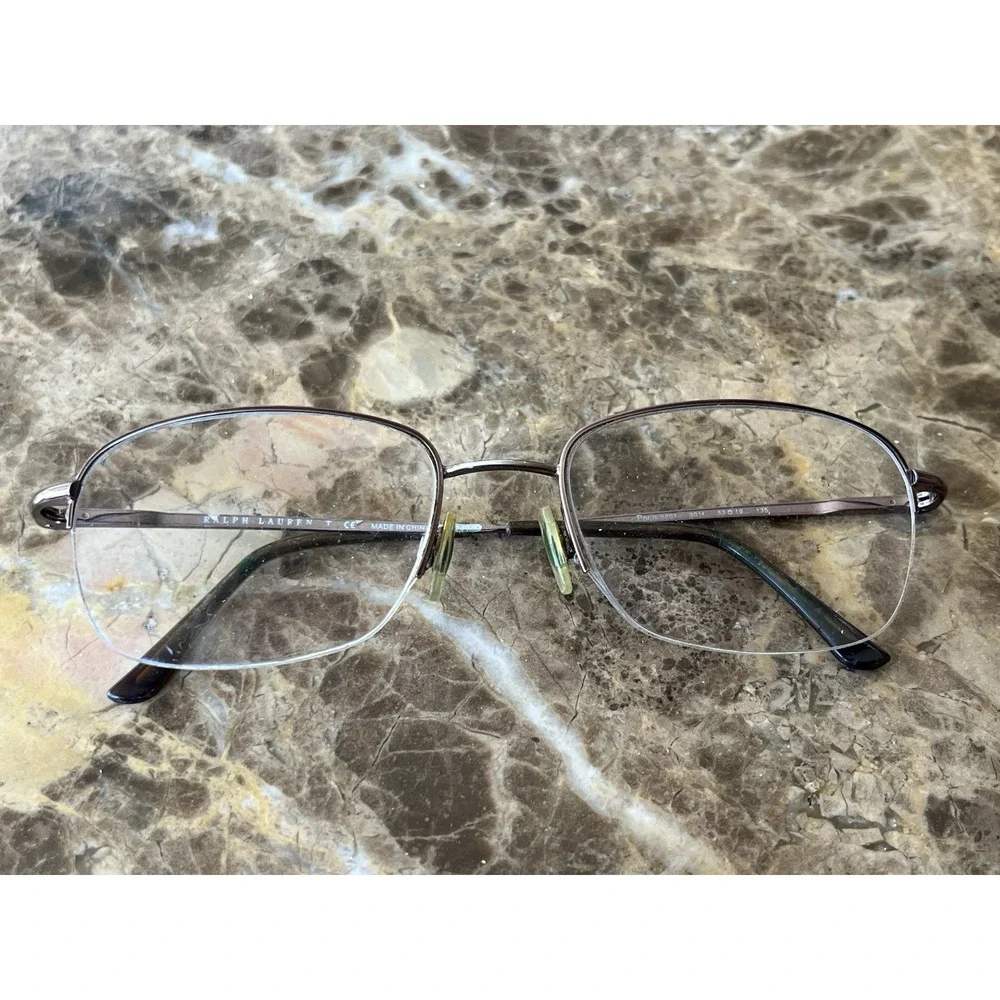 POLO RALPH LAUREN Eyeglasses Polo 1001 9011 Gold Half Rim FRAMES ONLY 51-19-135